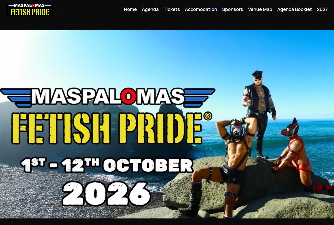 Maspalomas Fetish Pride Runs Until 12 October 2026, with the Closing Party at Club Kiki on 11 October
