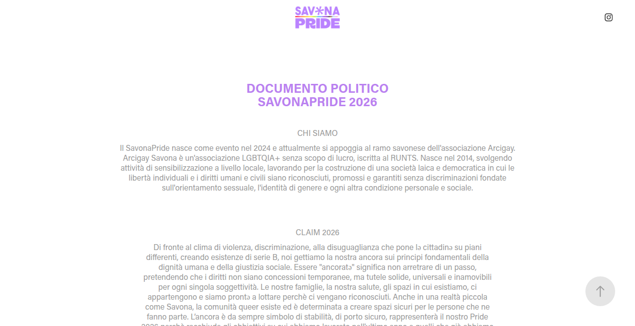 Savona Pride 2026