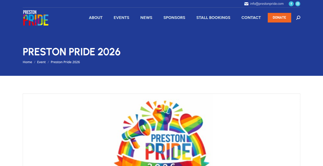 Preston Pride 2026