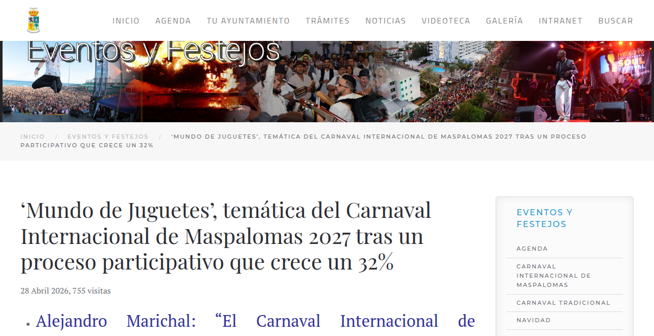 Carnaval Internacional de Maspalomas 2027