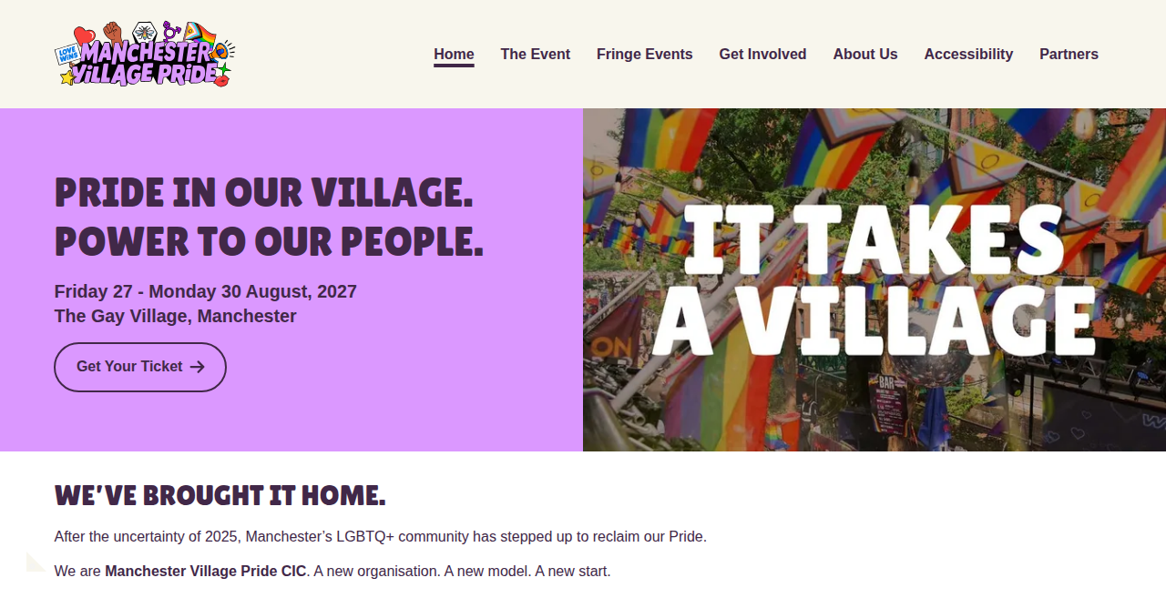 Manchester Village Pride 2027