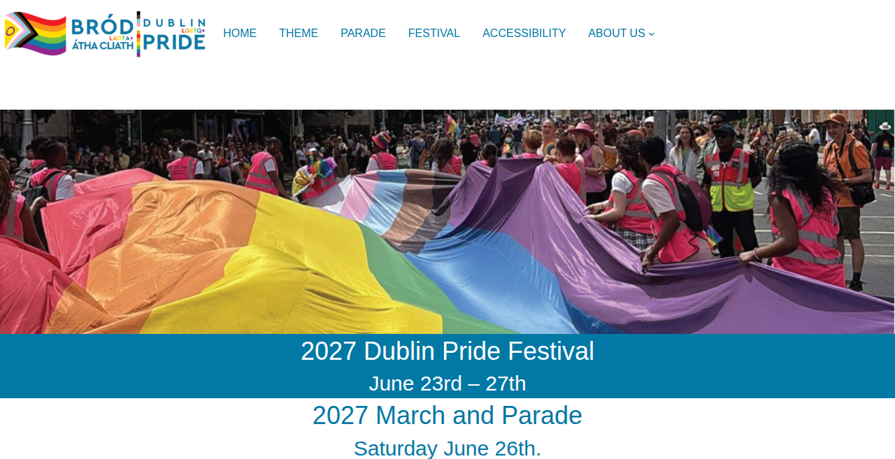 Dublin Pride 2027