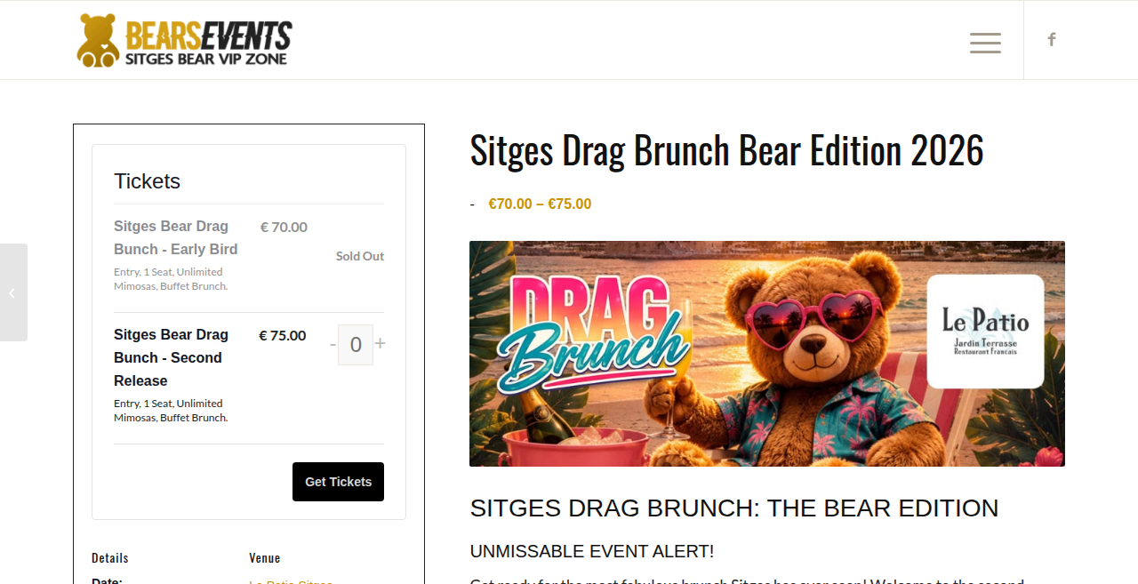 Sitges Drag Brunch - Bear Edition 2026