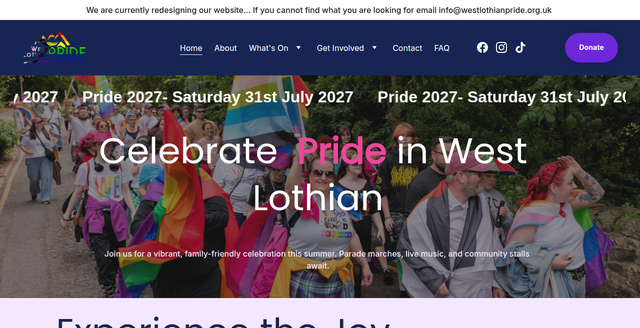 West Lothian Pride 2027