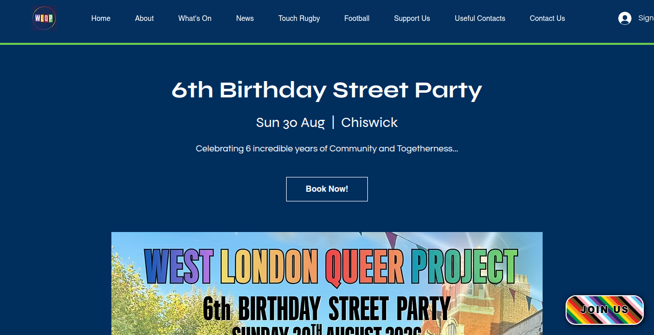 West London Queer Project 6th Birthday Street Party