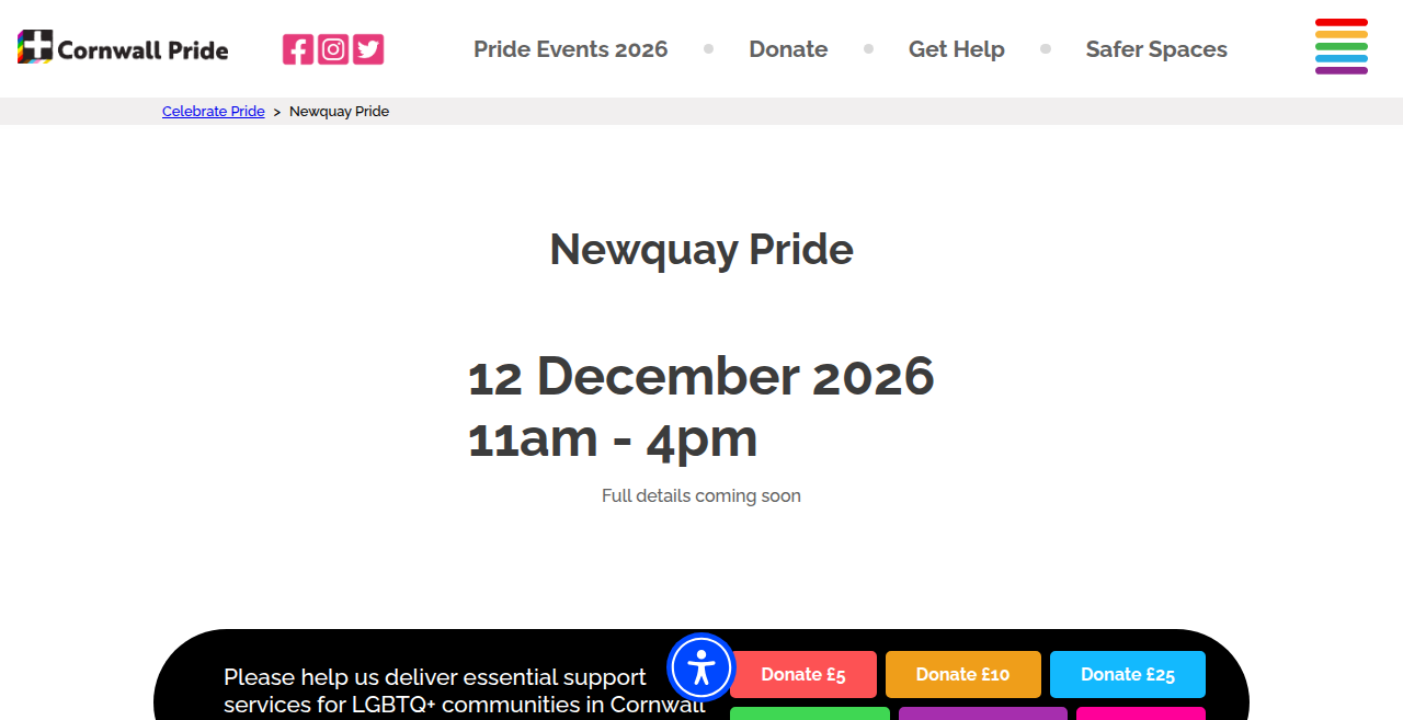 Newquay Pride 2026