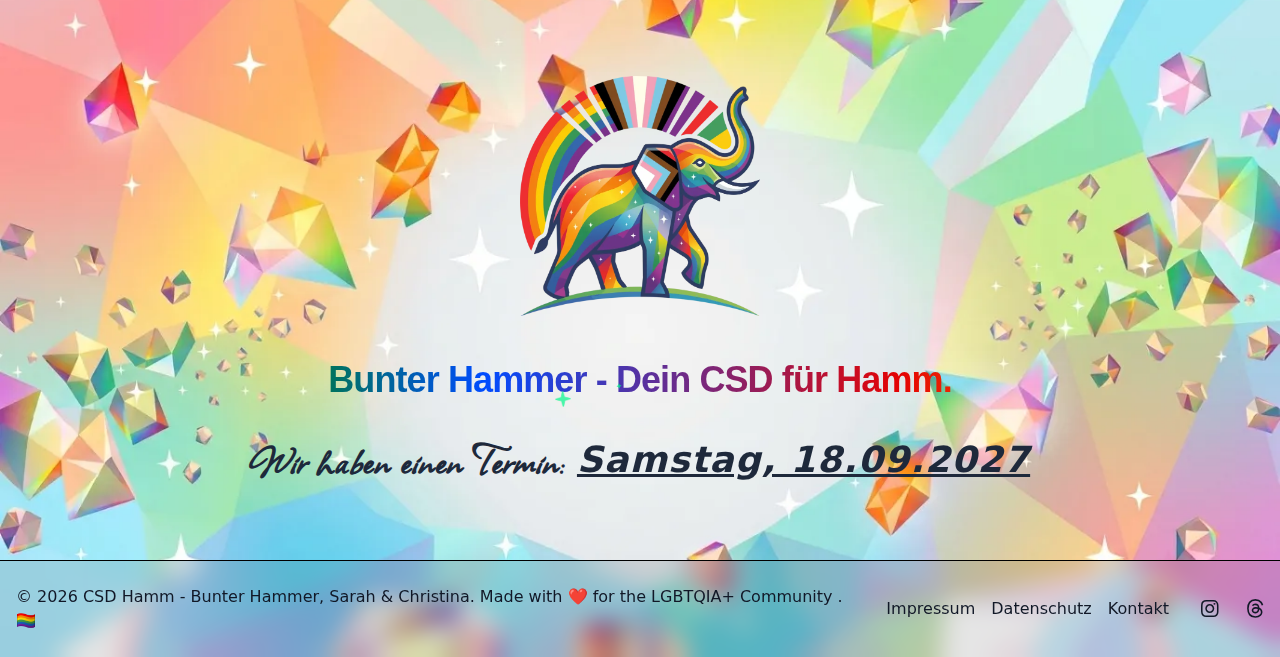 CSD Hamm 2027 (Bunter Hammer)