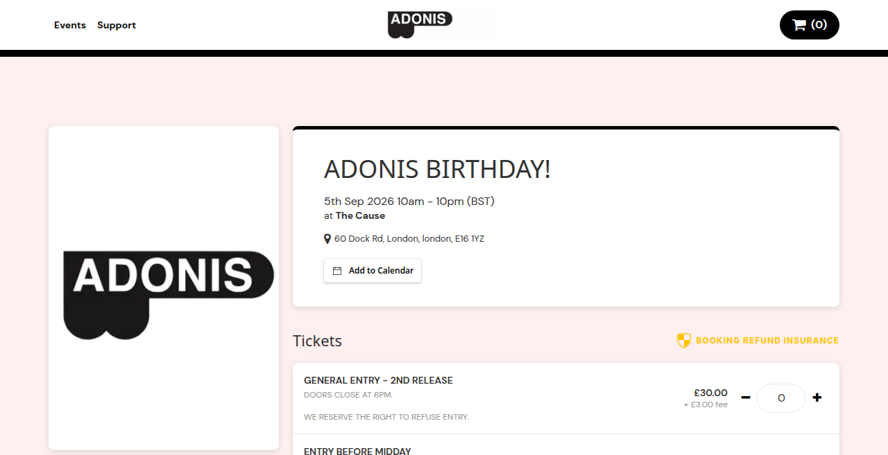ADONIS Birthday 2026