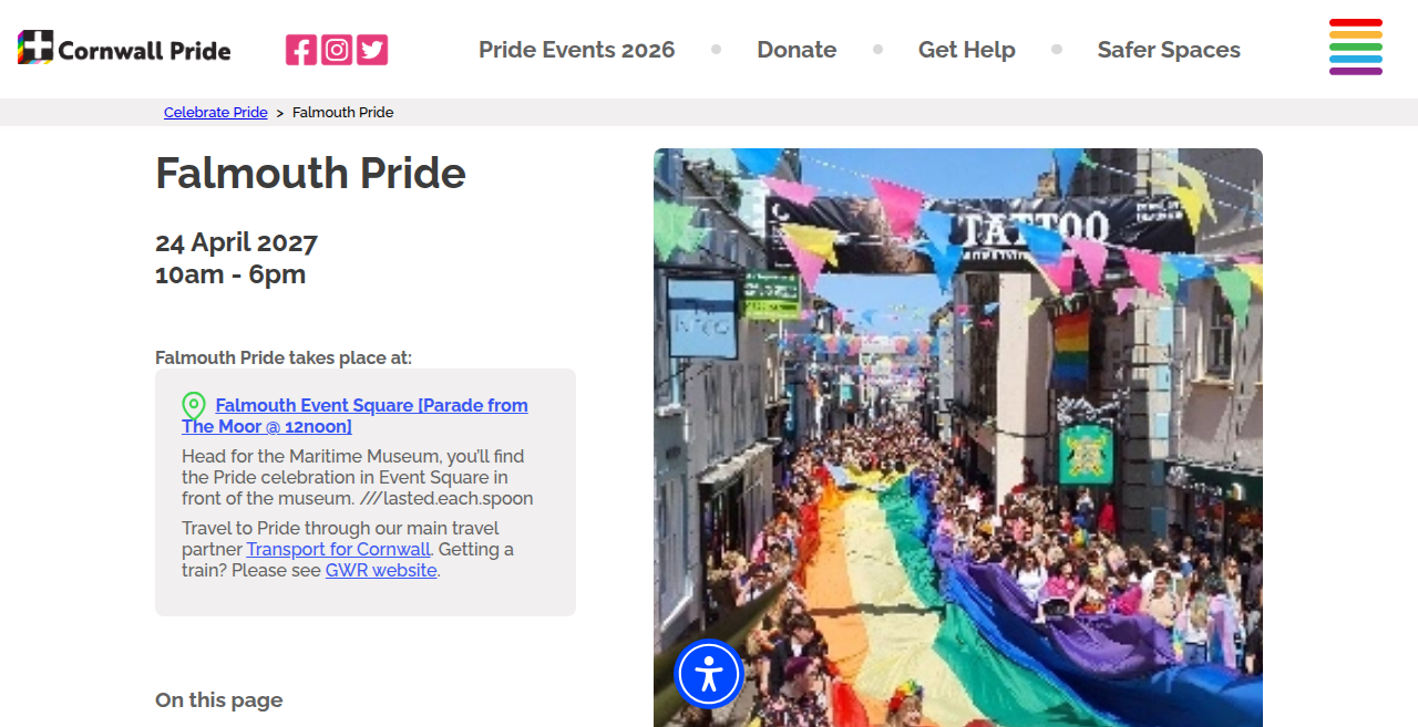 Falmouth Pride 2027
