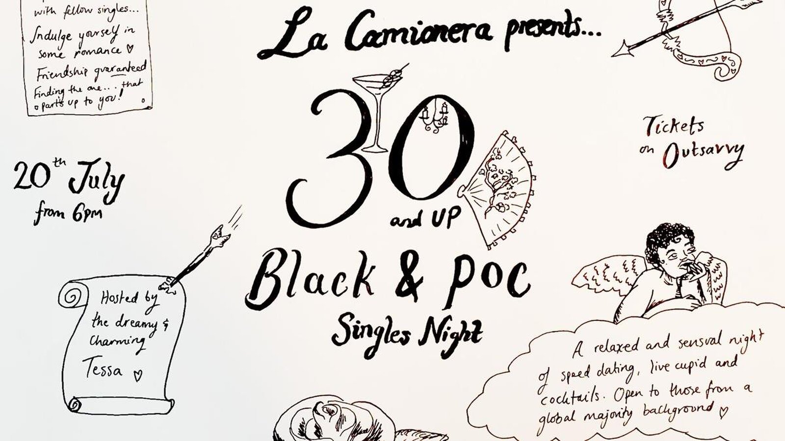 30+ Black & POC Singles Night at La Camionera