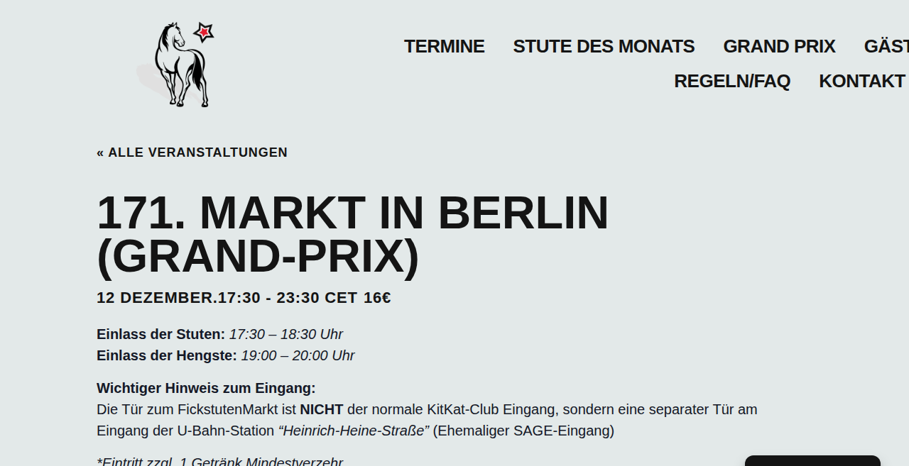 FickstutenMarkt Berlin Grand Prix (171st Market)