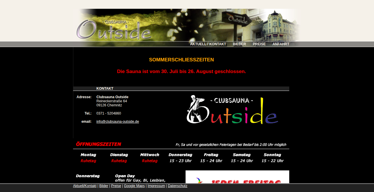 Clubsauna Outside