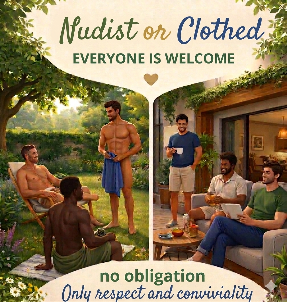 Nudist or clothed, everyone is welcome: the house policy as an illustration