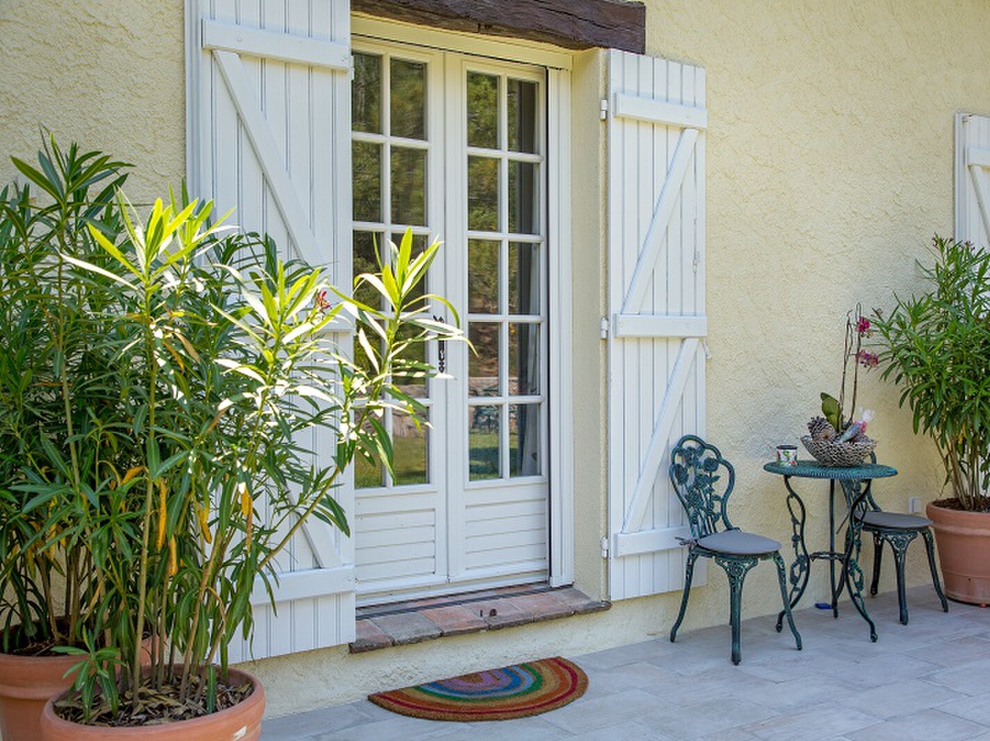 The Bardot room's private terrace entrance.
