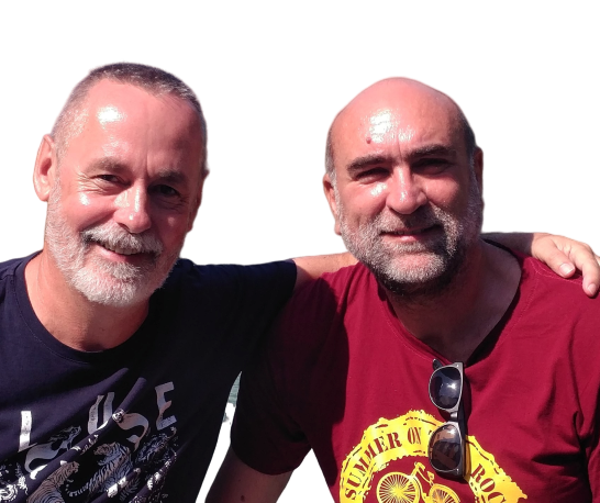 Hosts Benoît and Martial