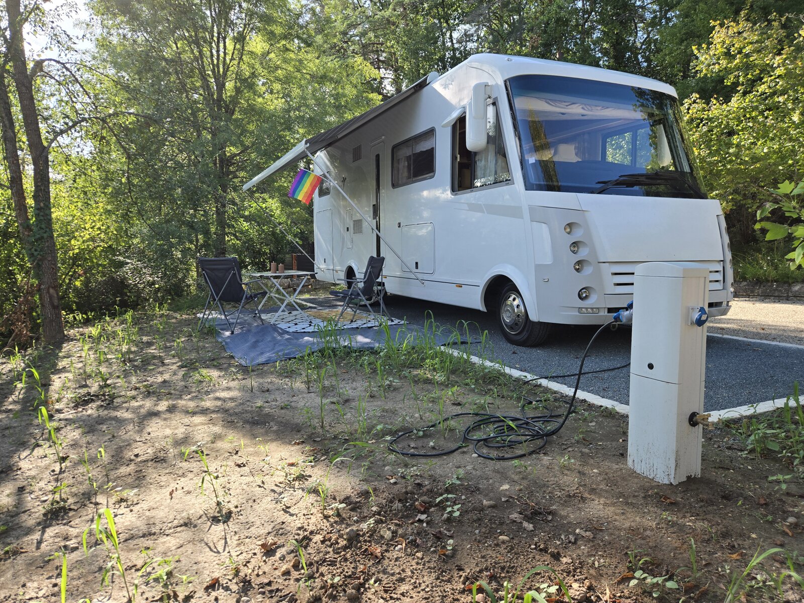 Motorhome pitches.