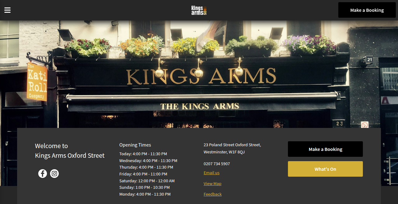 Kings Arms Soho