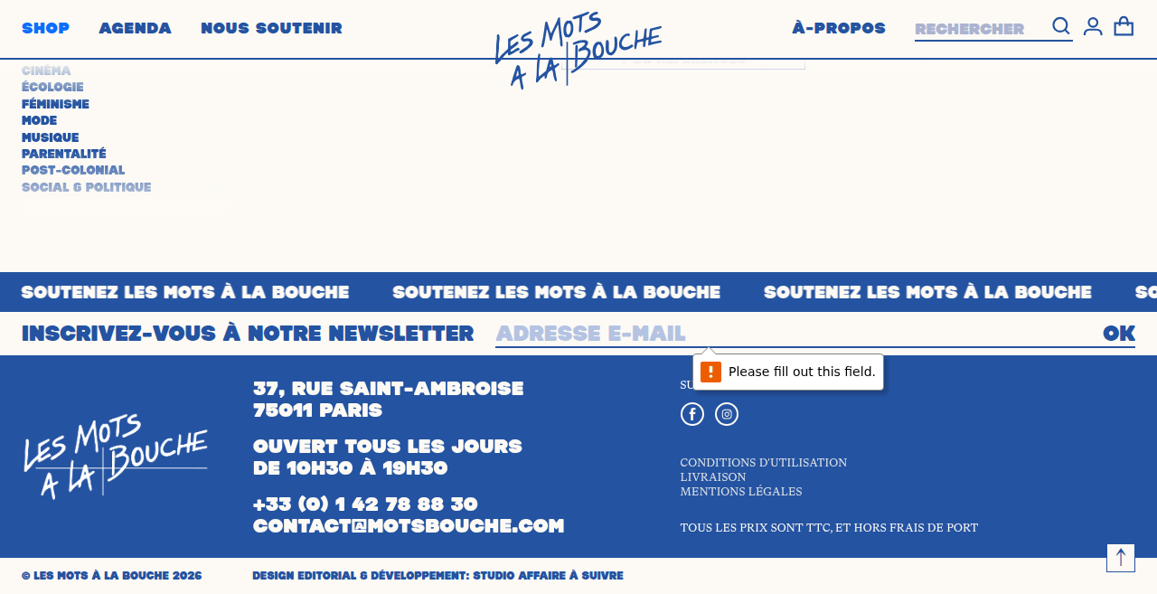 Les Mots à la Bouche