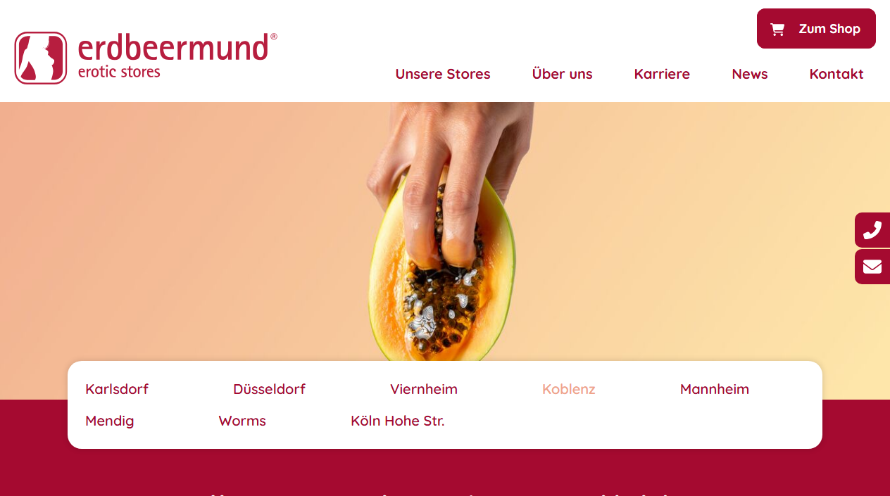 Erdbeermund Eroticstore Koblenz