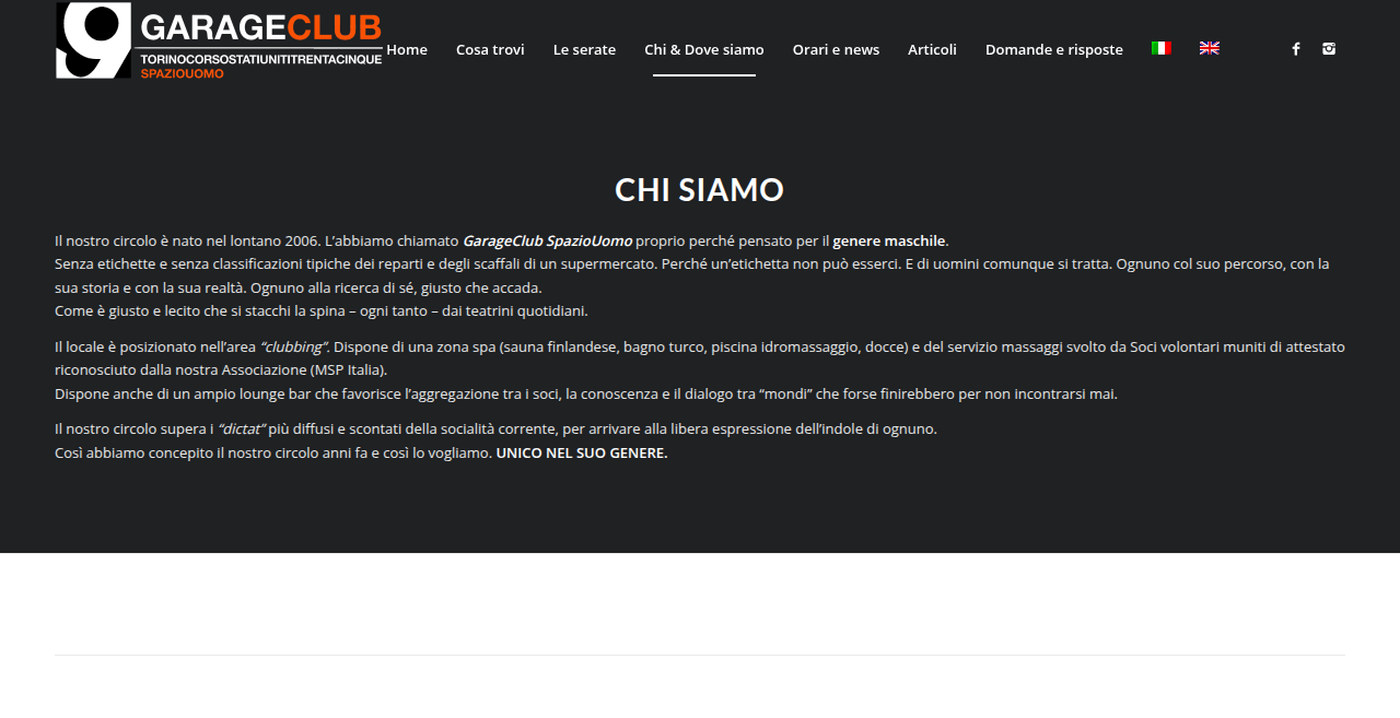GarageClub SpazioUomo