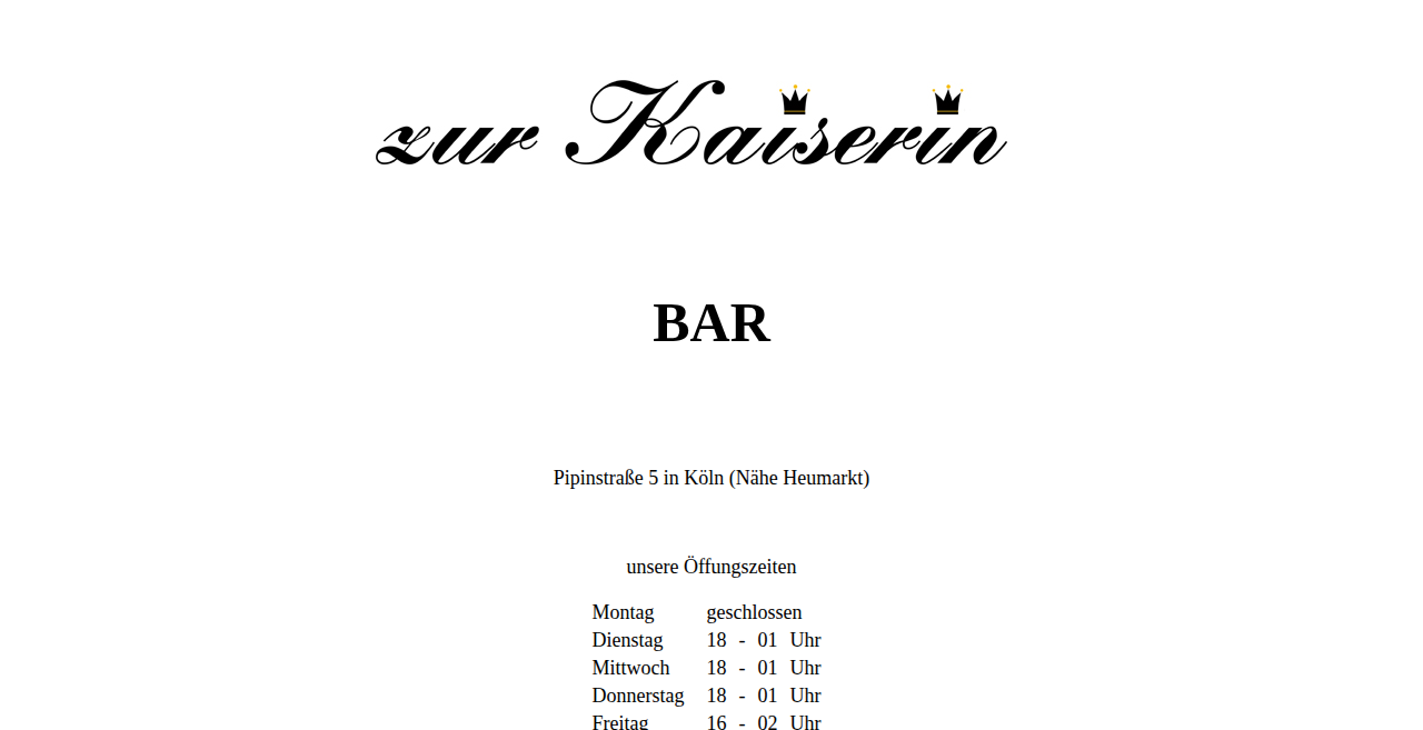 Zur Kaiserin