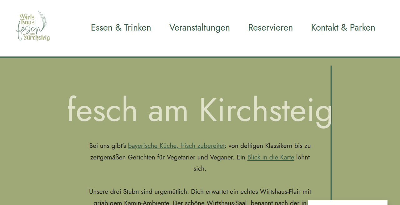 Wirtshaus fesch am Kirchsteig