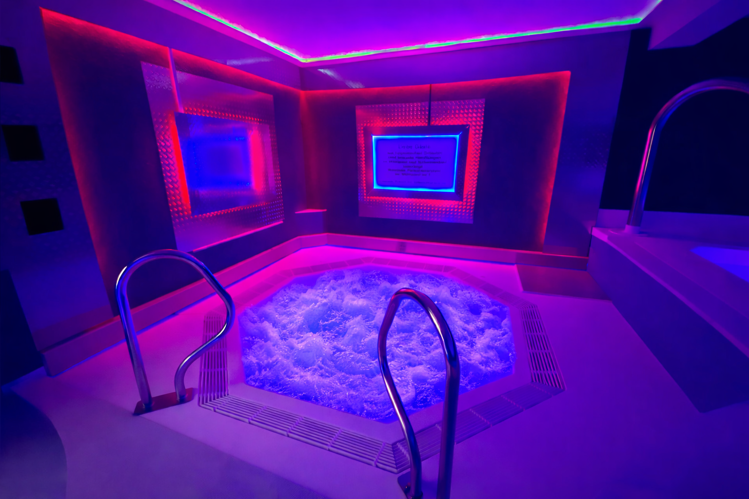 Whirlpool in the indoor pool: Relax with 1,000 air bubbles gently surrounding your body.