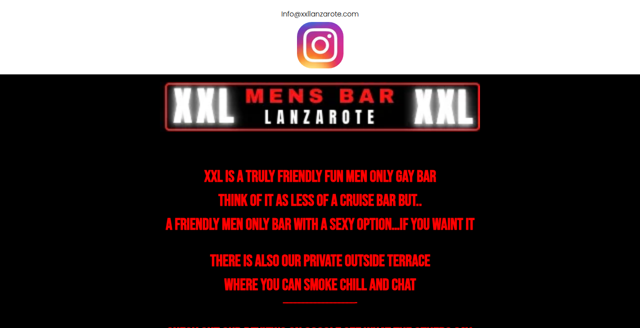 XXL Lanzarote Mens Bar